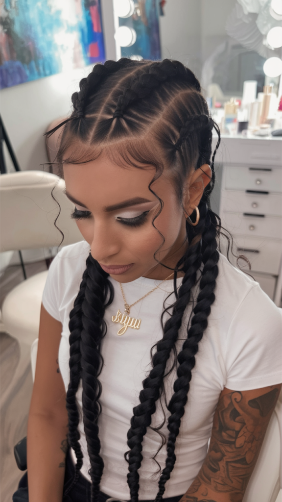 29 Splendide Acconciature con Treccine Cornrow: Tendenze, Chignon e Look Naturali