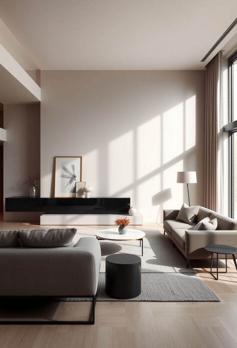 25 Idee per Soggiorni Moderni Minimalisti