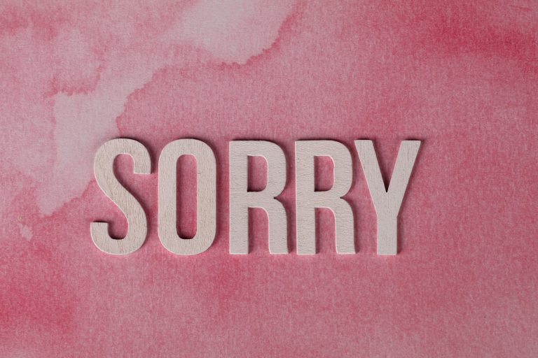 apology sincere forgiveness sorry regret