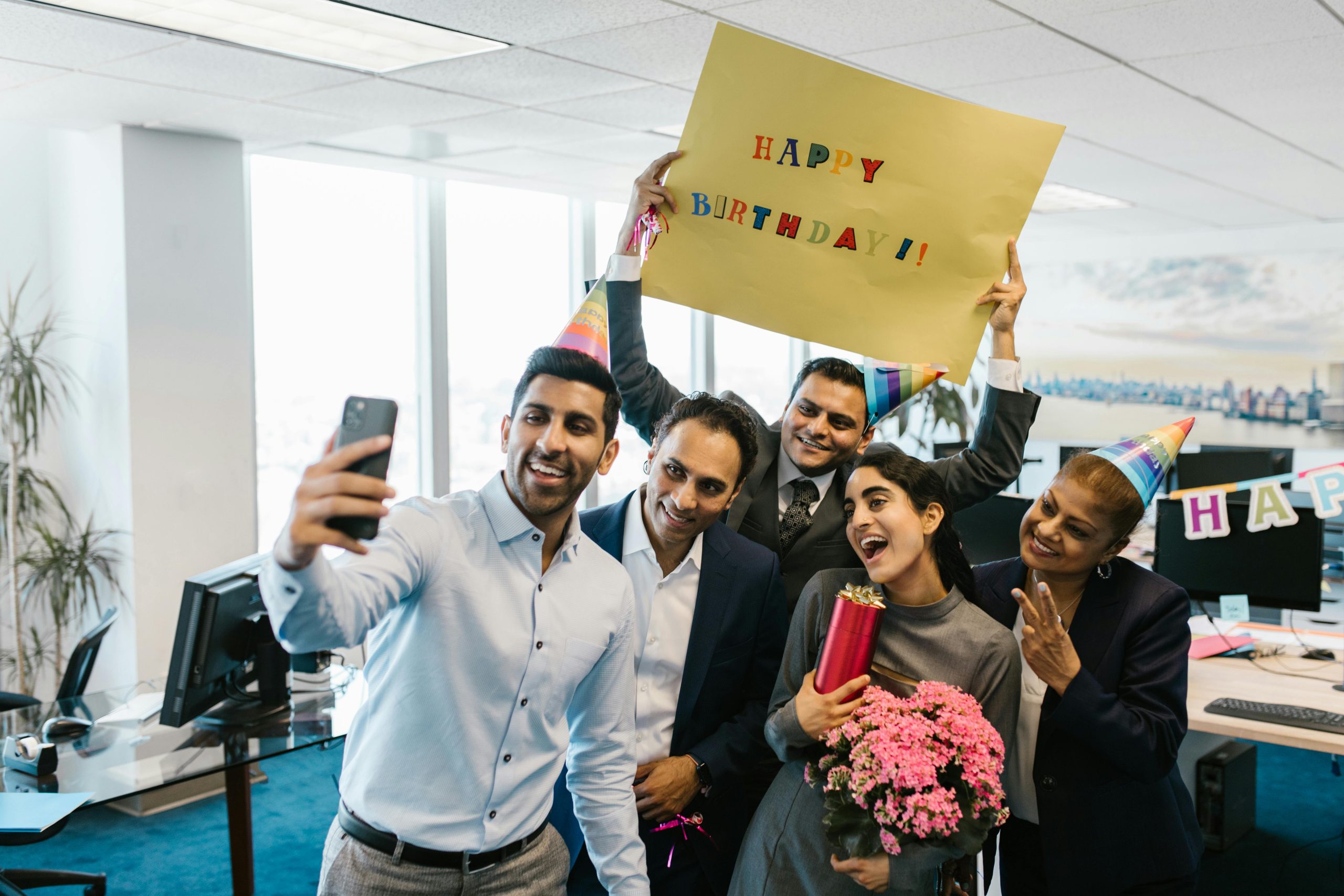 female colleague birthday wishes office party