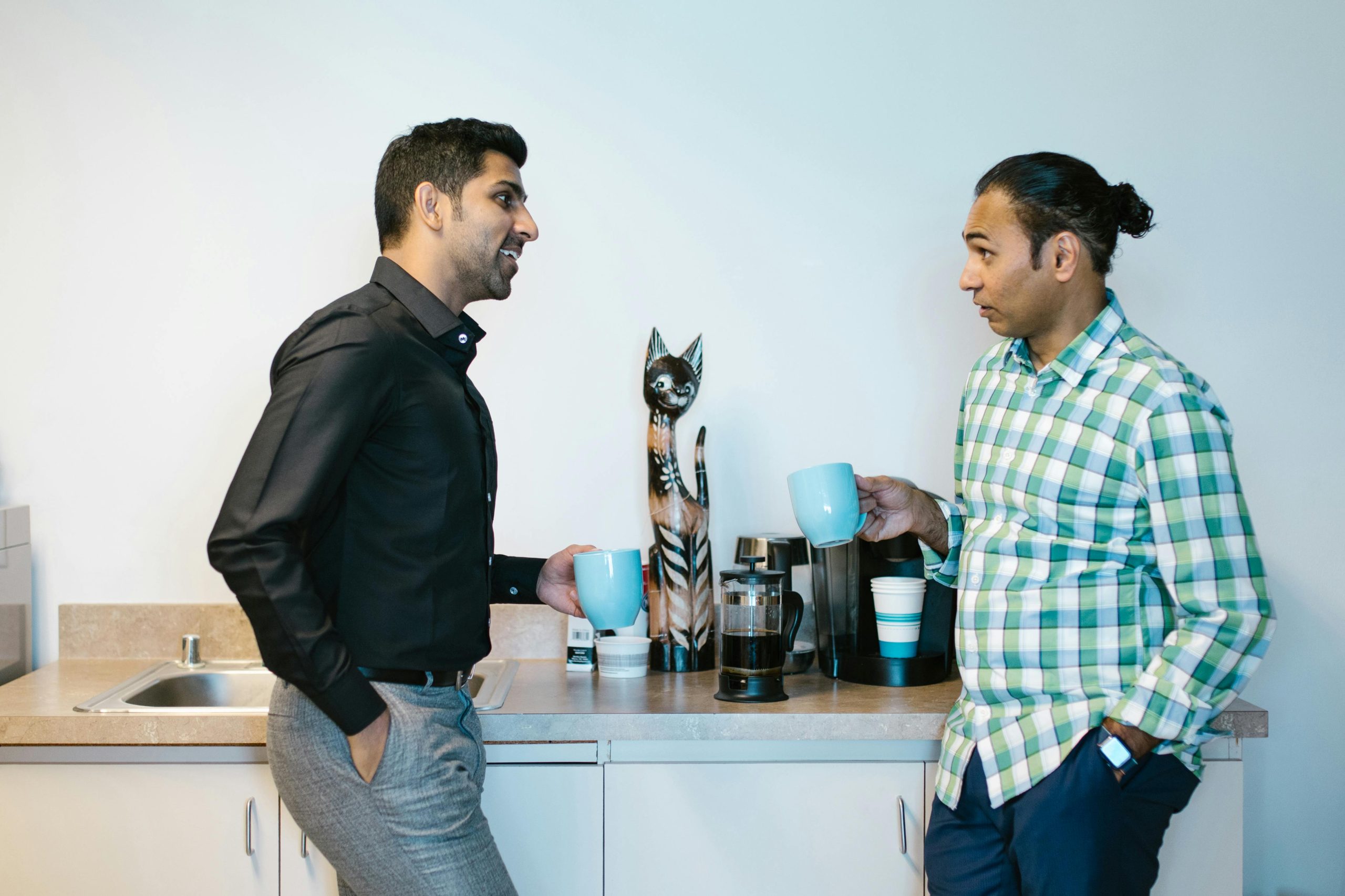 good morning work colleagues team coffee