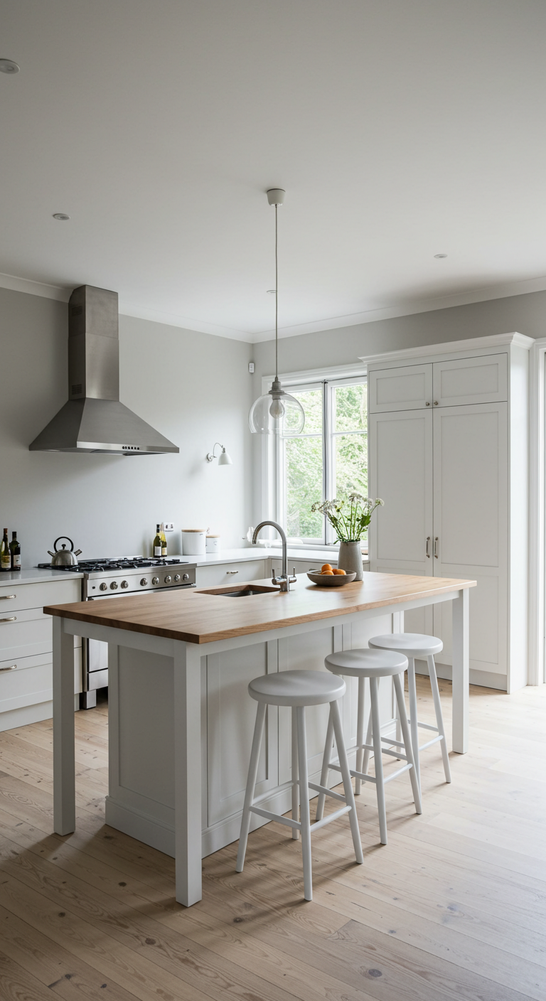 16 Cucina Scandinava Con Isola