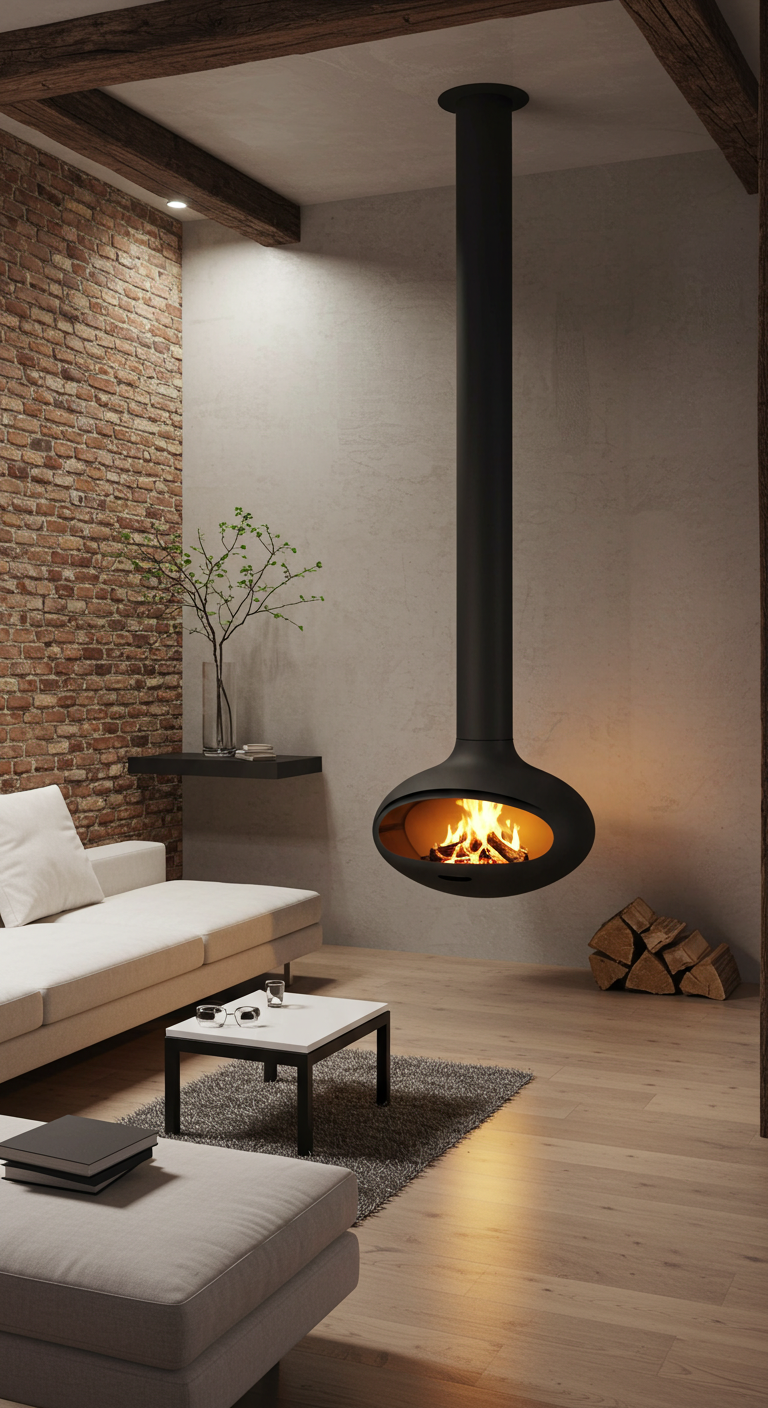 16 Arredamento Soggiorno Rustico Moderno (Con Camino, Piccolo)