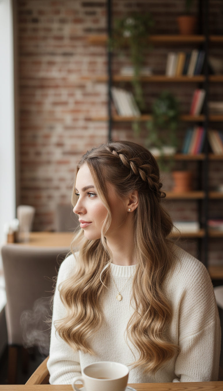 Rope Twist Braids Half-Up