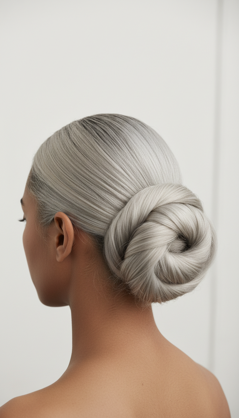 Elegant Looped Low Bun