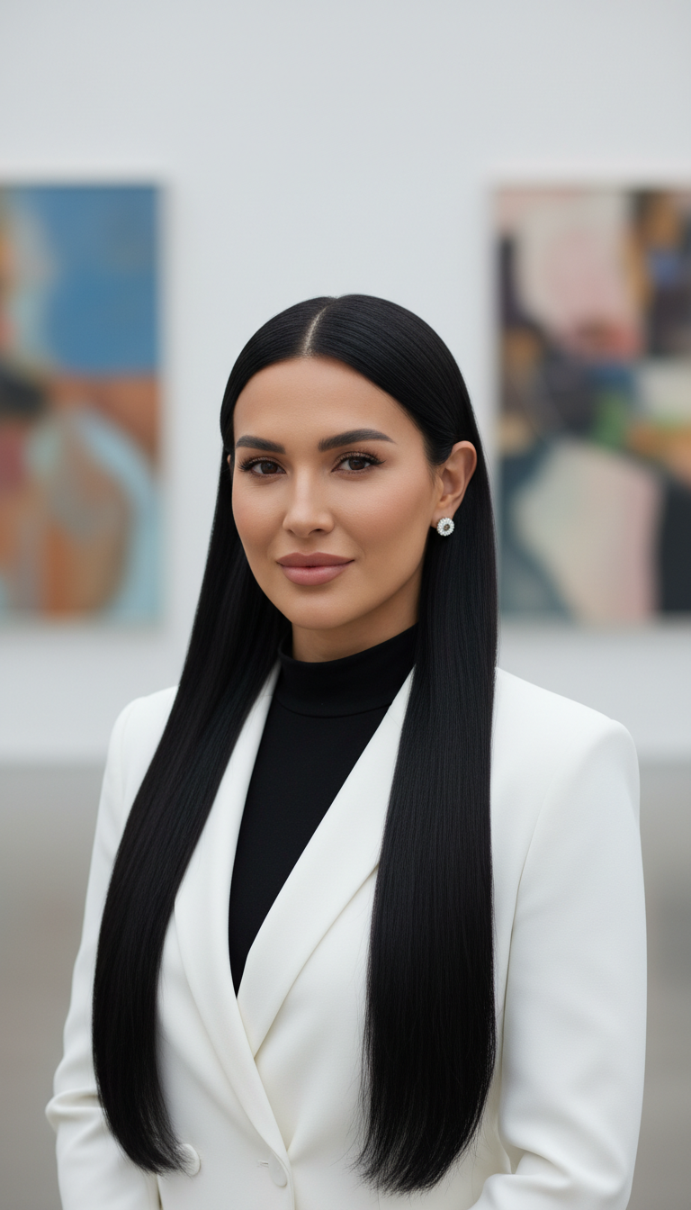 Polished Straight with Tucked Sides