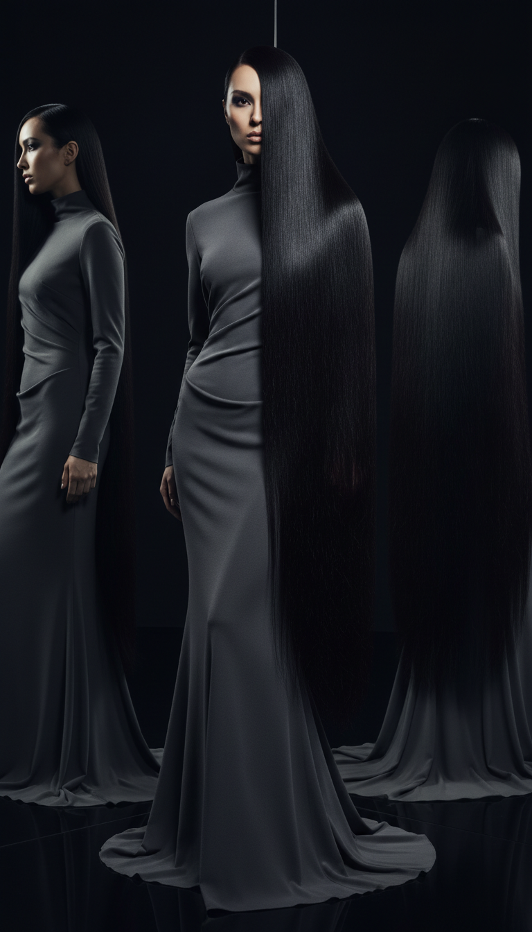 Sleek & Straight with a Deep Side Part