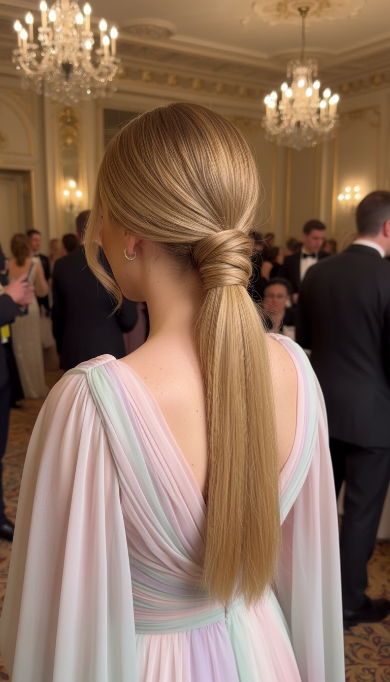 Twisted Low Ponytail