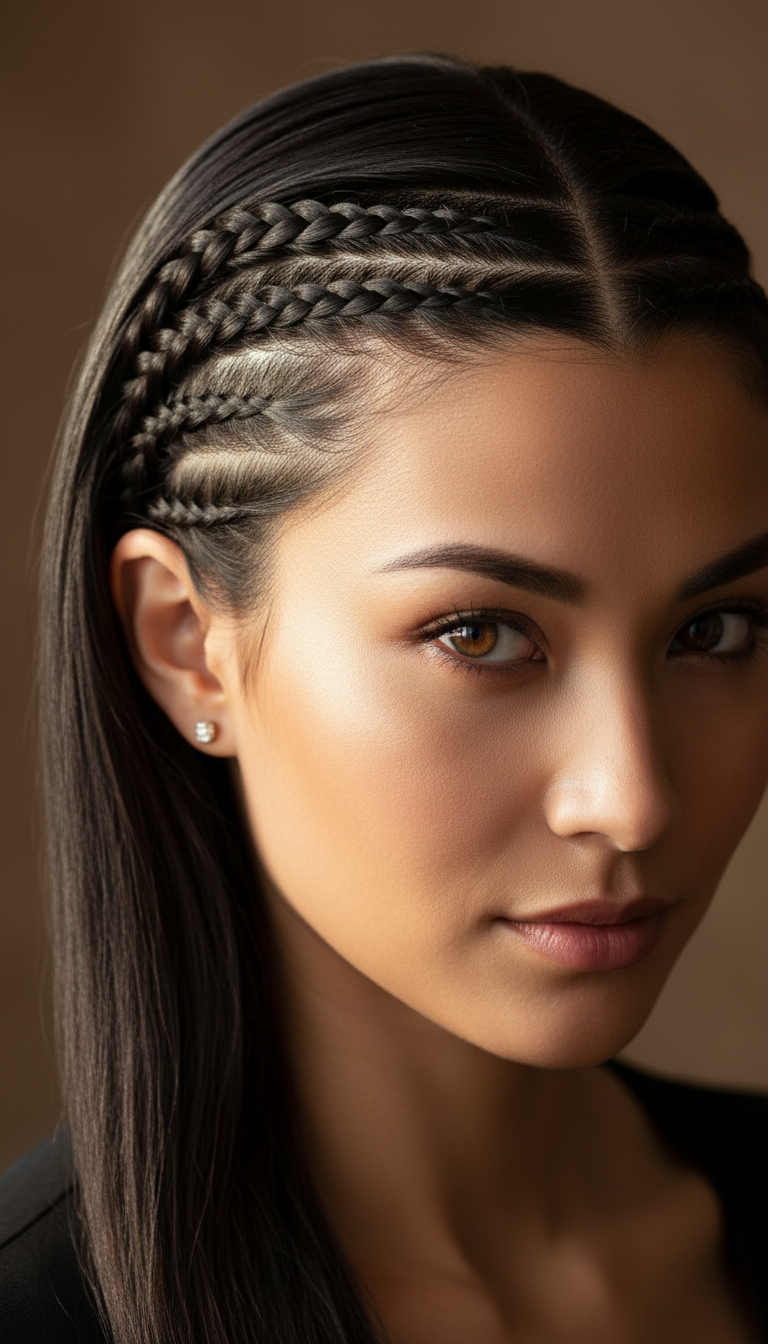 Sleek Triple Braid Accent