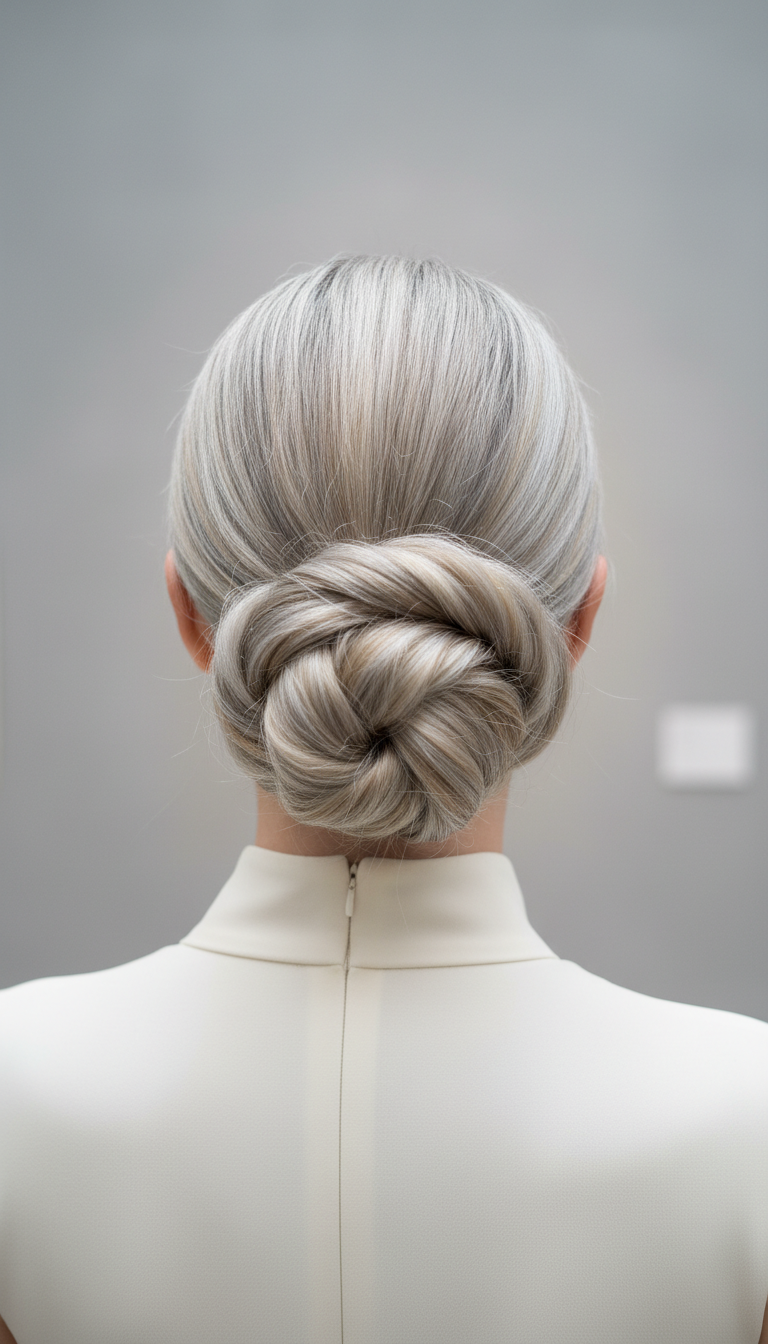 The Knotted Low Bun