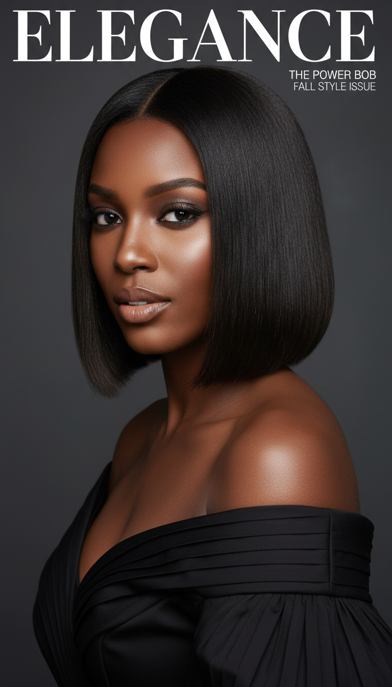 Sleek Side Part Bob