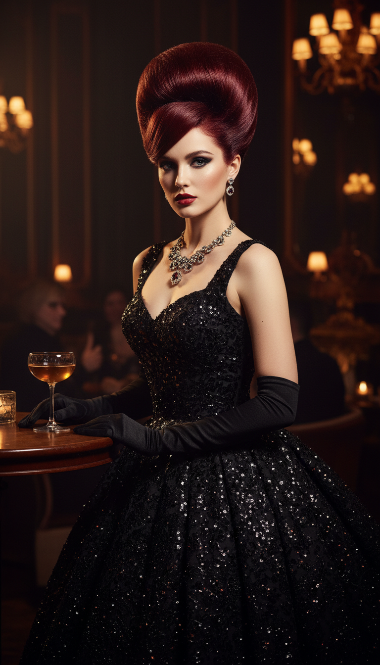 Voluminous Bouffant Updo