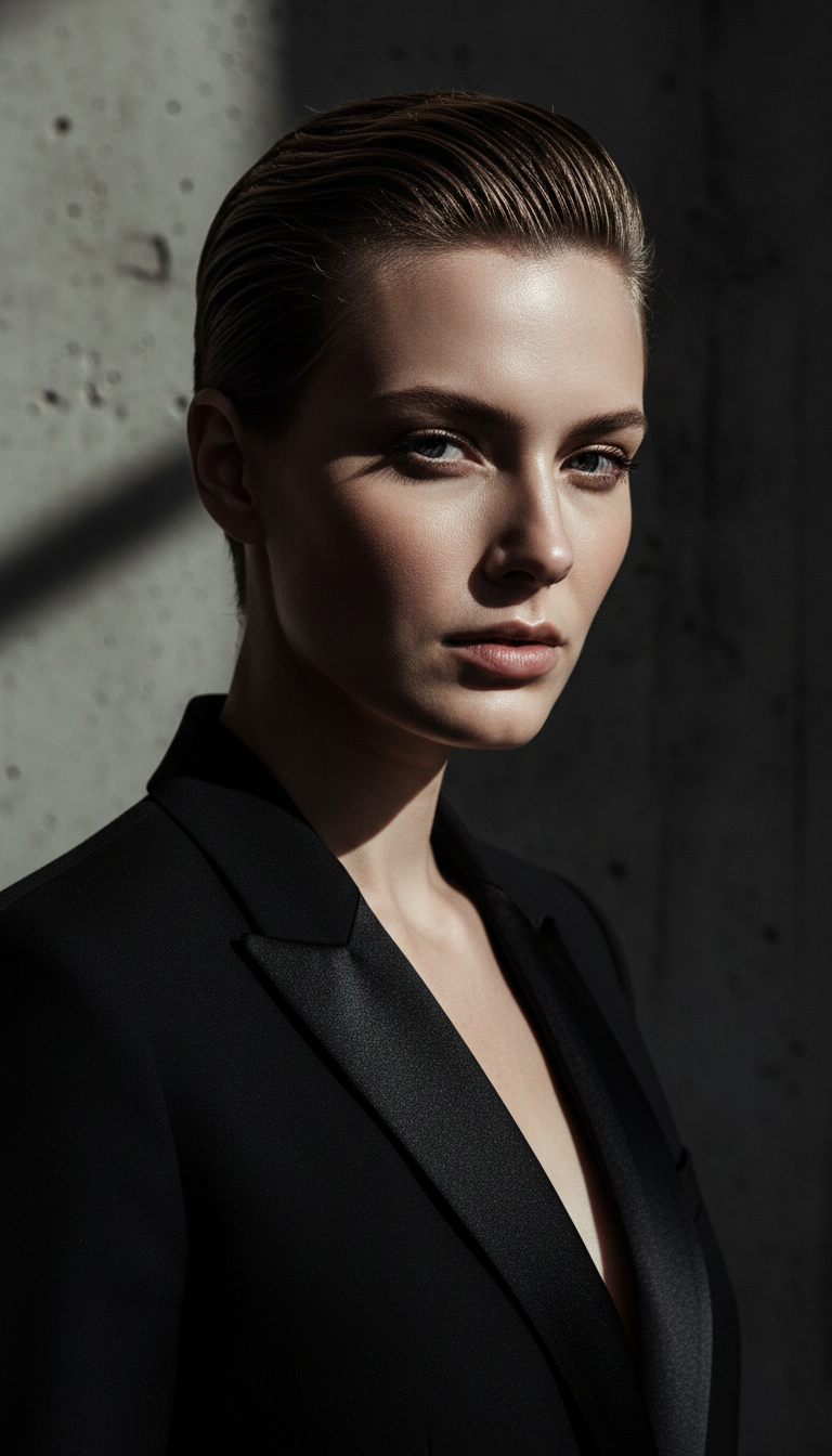 Slicked-Back Power Pixie