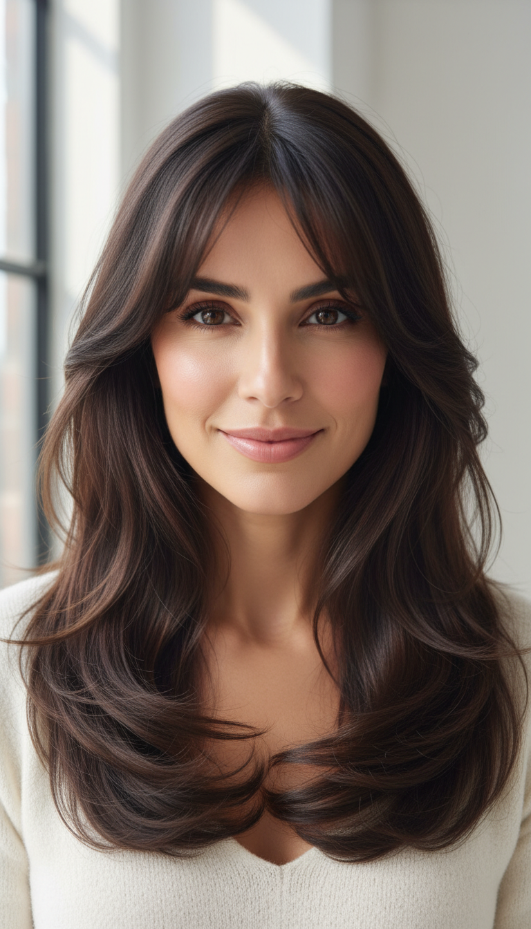 11 Curtain Bangs Hairstyles Long