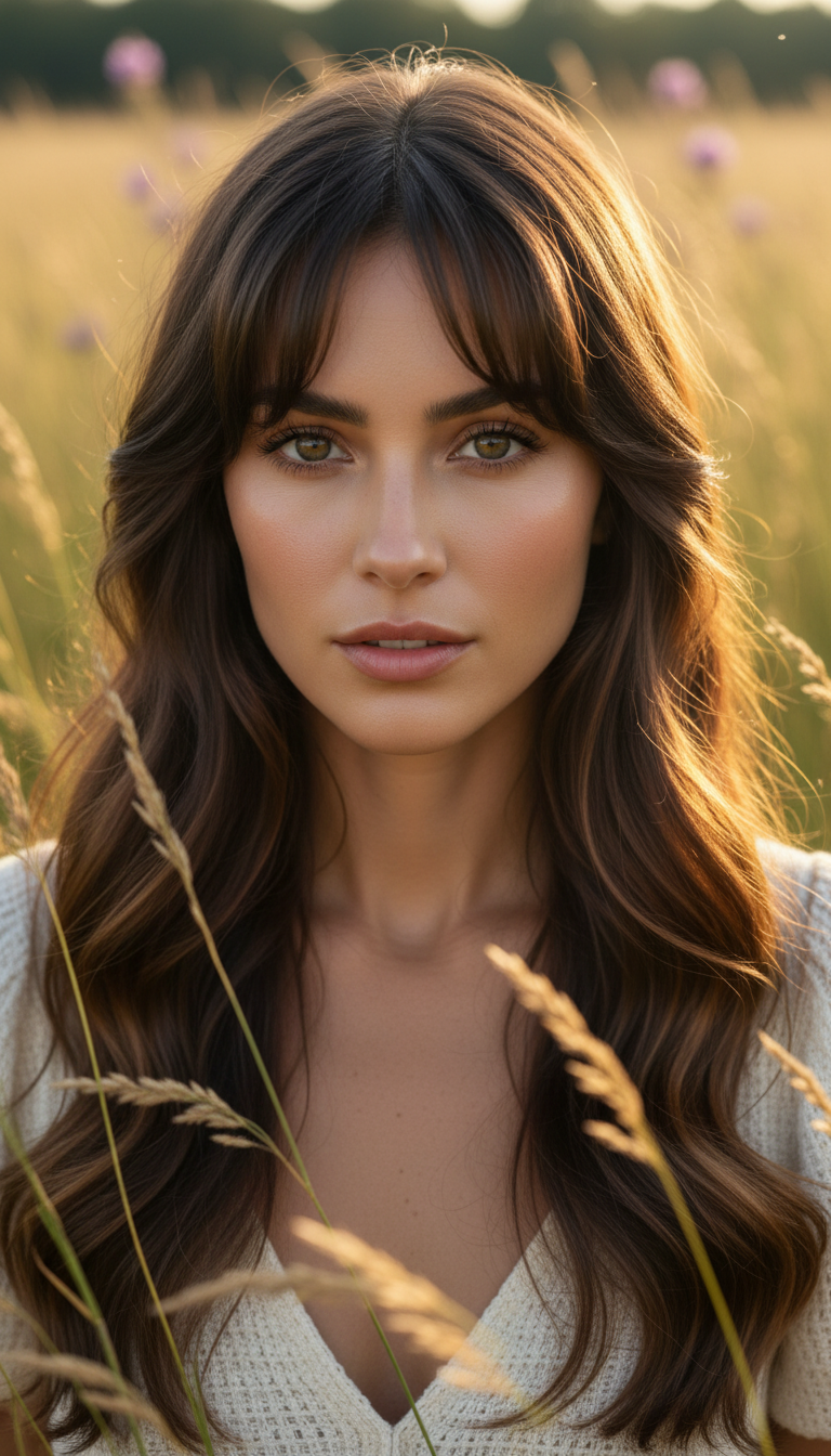 Face-Framing Curtain Bangs