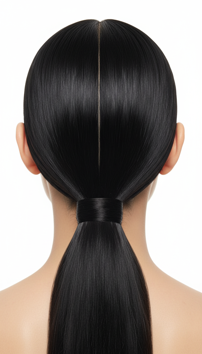 The Iconic Center Part Ponytail