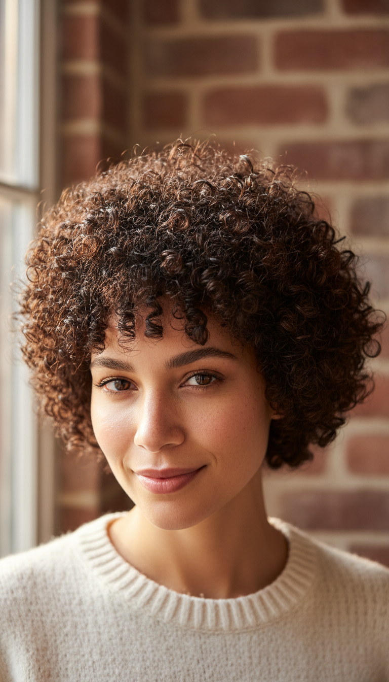 The Voluminous Curly Pixie