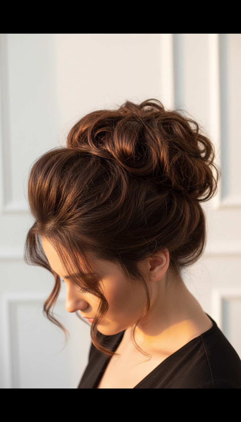 12 Thick Hair Hairstyles Updo