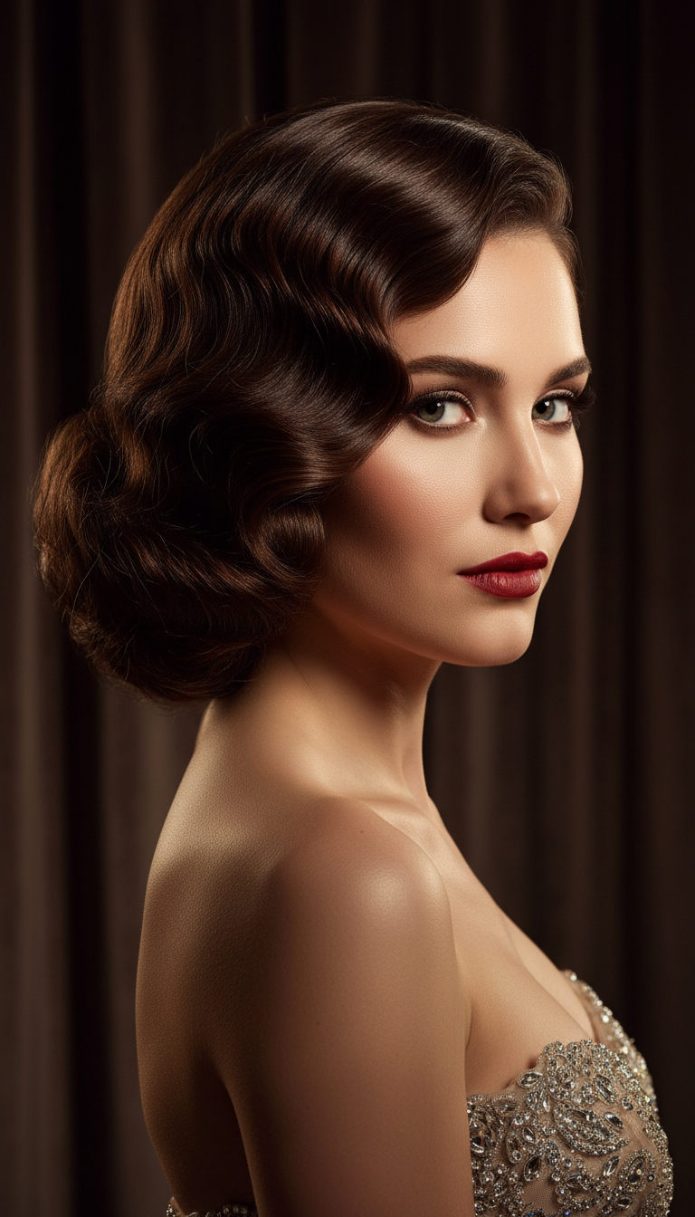 The Glamorous Side-Swept Updo