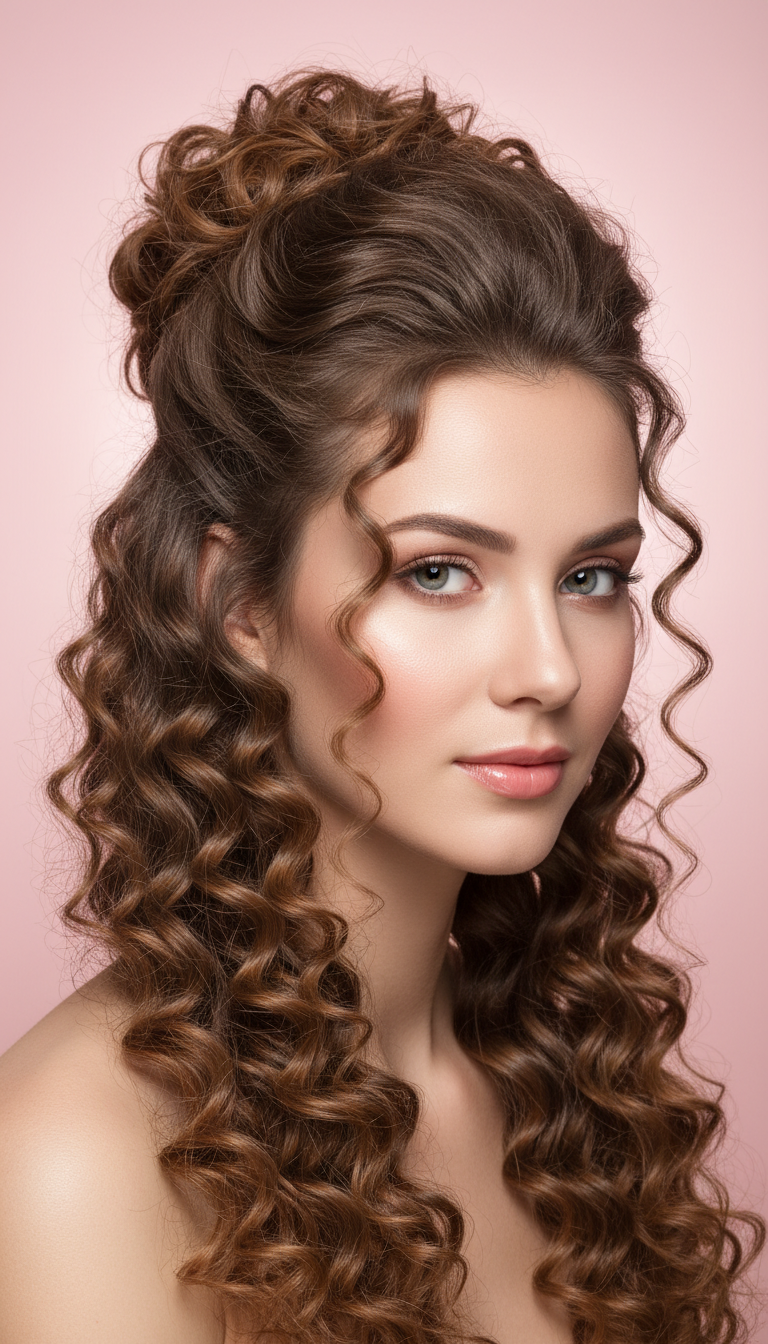 Half-Up, Half-Down with Volume